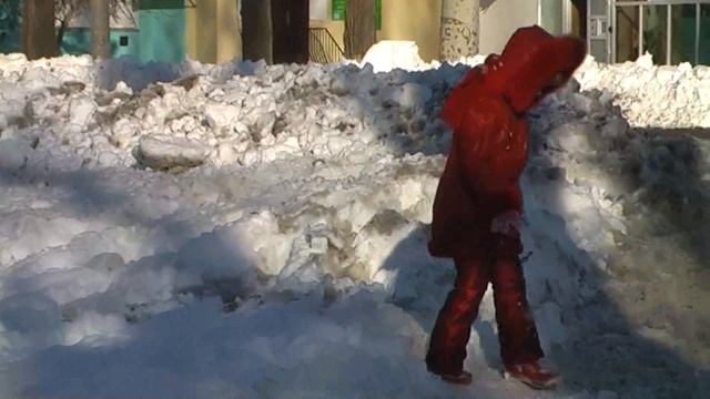 Армянск The winter in Crimea, February, 2010, city Armyansk смотреть онлайн