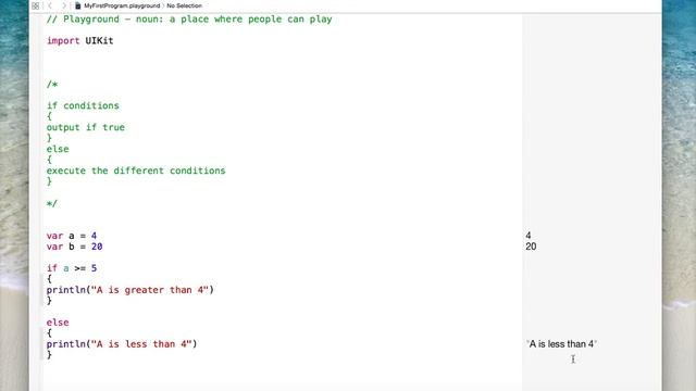 Learn iOS development:4.If else Statement in Swift. смотреть онлайн