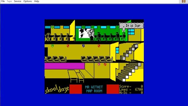Skool Daze - ZX Spectrum - ZX Poly emulator v 2.0.4 смотреть онлайн