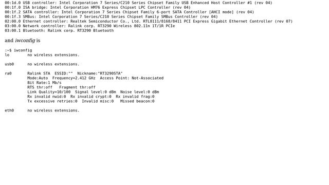 Ubuntu: "rfkill list all" shows nothing in command line смотреть онлайн