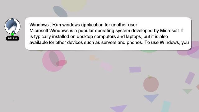 Windows : Run windows application for another user смотреть онлайн