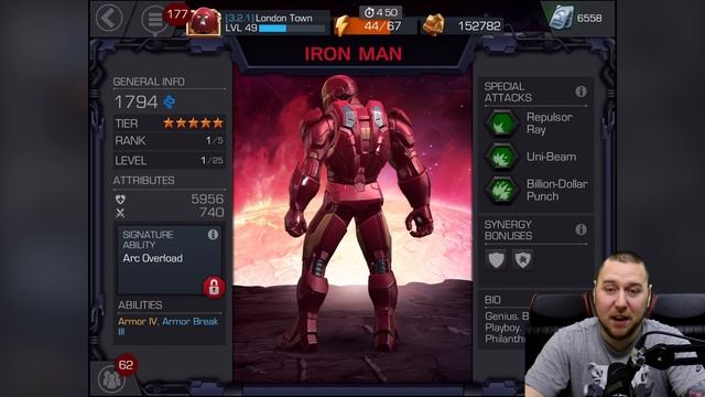5 STAR IRON MAN | MARVEL: Contest of Champions (iOS/Android) leveling him up PART 1 смотреть онлайн