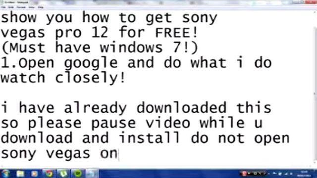 How you get sony vegas 12 for free | No Torrent! | TheStonerScape смотреть онлайн
