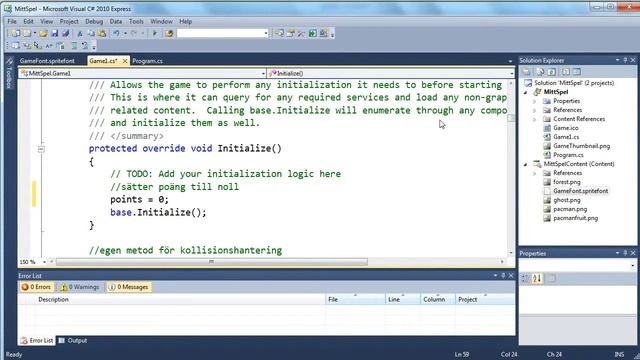 Spelprogrammering XNA 4 0 poäng i spel смотреть онлайн