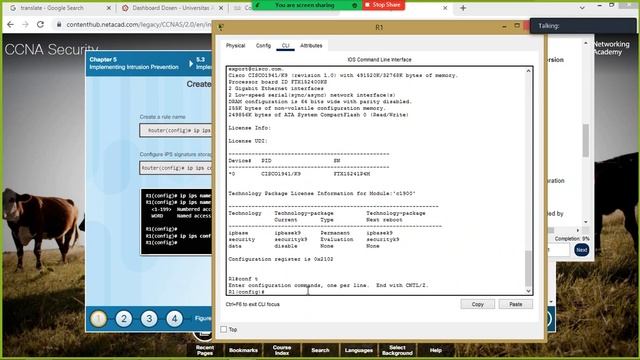 5 4 1 2 Packet Tracer Configure IOS Intrusion Prevention System IPS Using CLI смотреть онлайн