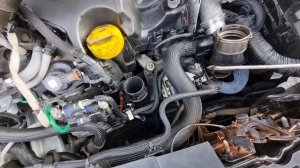 Интересная проблема рено меган 4 дизель: выхлопные газу идут через турбину во впуск.