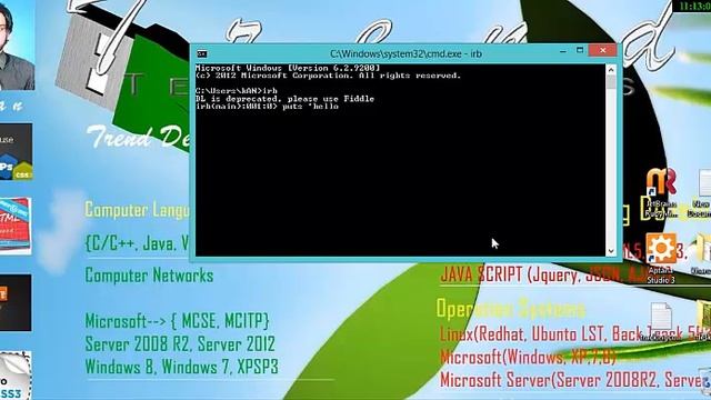Ruby and Ruby on Rails in English Lec 1 смотреть онлайн