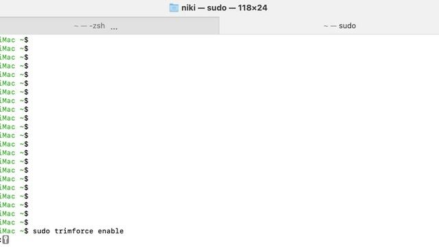 macOS Big Sur trimforce enable. смотреть онлайн