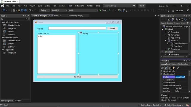 8. [Winform C# 2022] ListBox - winforms C# step by step for beginners - tuhoc.cc смотреть онлайн