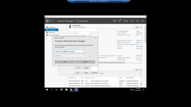 Windows Server 2019 installation on Hyper-V manager and joining into a domain (part-02) смотреть онлайн