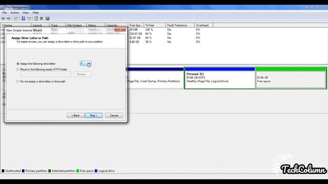 Disk Partition On Windows 7 Without Formatting | Shrink And Expand Disk Space Easily | TechColumn смотреть онлайн