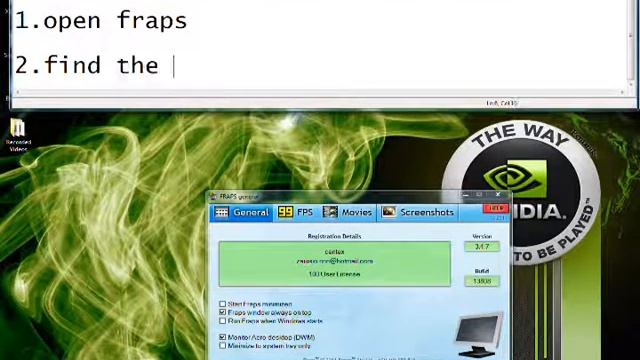 How To Make Fraps Record Your Desktop смотреть онлайн