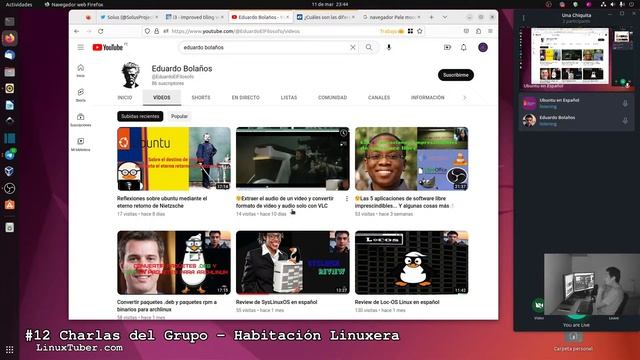 #12 Charlas del Grupo - Ubuntu ...algo más... al final se une Zatiel смотреть онлайн