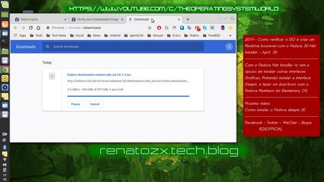 2019 - Como criar um Pendrive bootável para instalar o Fedora 30 deepin - April 30 смотреть онлайн