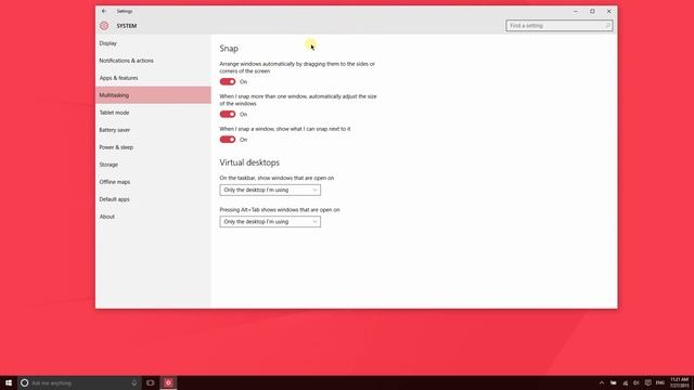System Settings in Windows 10 смотреть онлайн