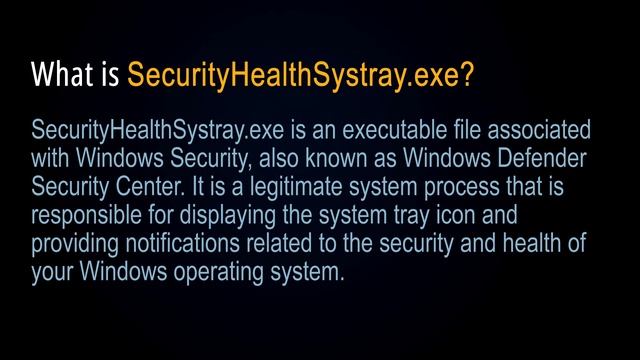 SecurityHealthSystray.exe: What Is It & Should I Disable It? смотреть онлайн