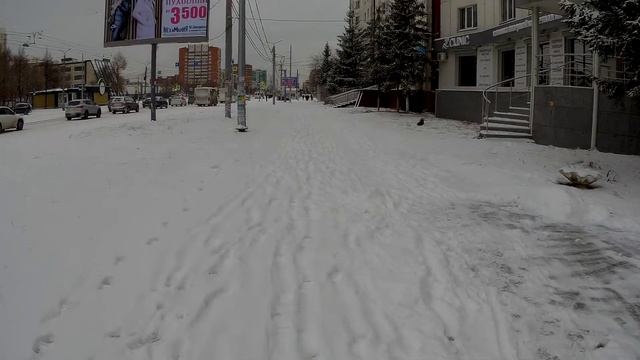 Вот и первый снег в Челябинске, надолго ли ? смотреть онлайн
