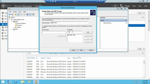 DHCP Configuration in Server 2012 R2 смотреть онлайн