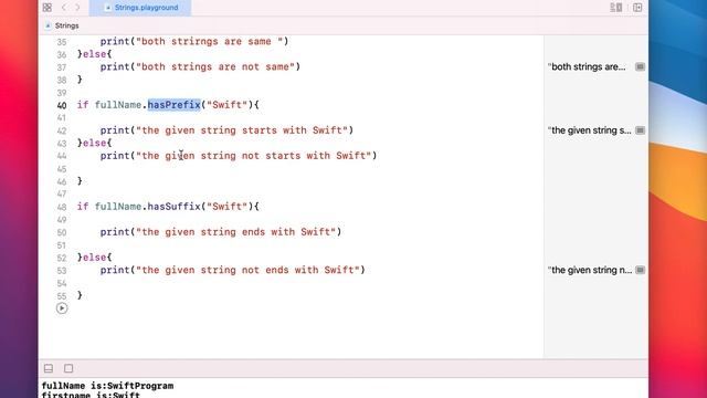 Strings in Swift || Tuples in Swift || iOS programming || string functions смотреть онлайн
