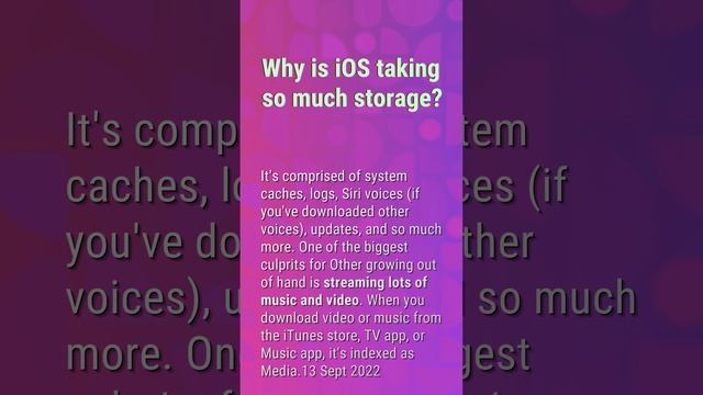 What is iOS and system data in iPhone storage? смотреть онлайн