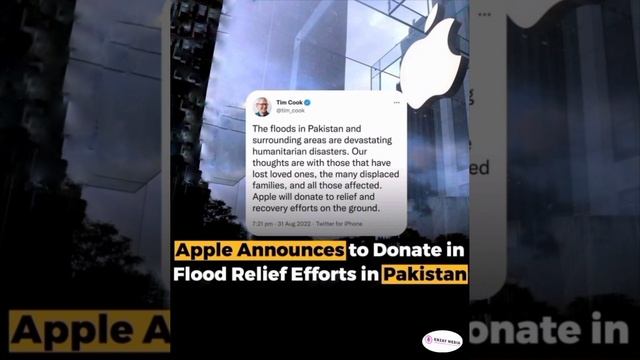 Apple Announces to Donate in flood Relief Efforts in Pakistan | Flood relief funds by Apple смотреть онлайн