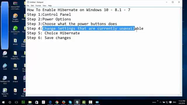 How To Enable Hibernate on Windows 10 - 8.1 - 7 смотреть онлайн