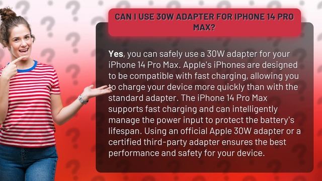 Can i use 30W adapter for iPhone 14 Pro Max? смотреть онлайн