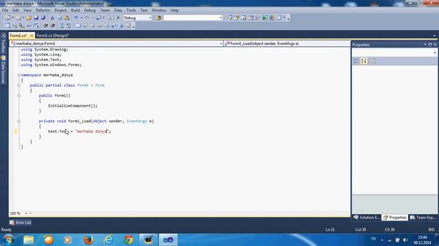 c# windows forms application ders 1. смотреть онлайн