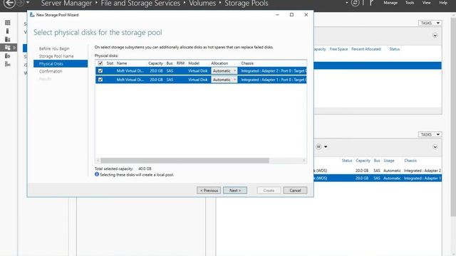 How To Create A Storage Pool On Windows Server 2016 смотреть онлайн