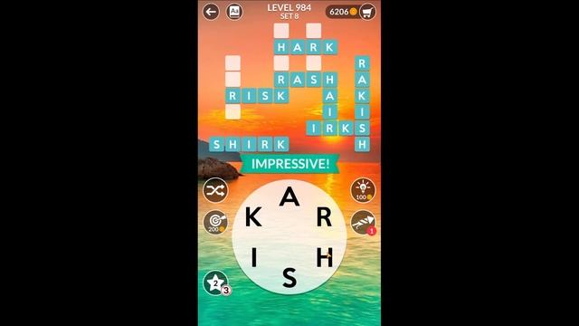 Wordscapes Level 984 Answers смотреть онлайн