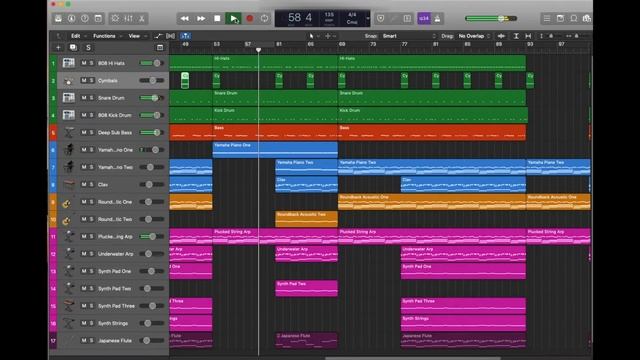 Acoustic Guitar Chill Melodic Hip Hop Beat - Logic Pro X DAW Music Editing смотреть онлайн