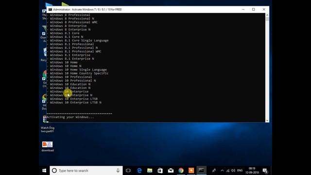 How to Activate Windows 10/8/7 For free!! смотреть онлайн