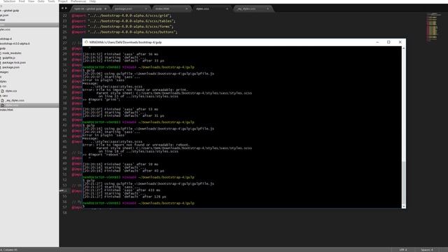 5. Загрузка необходимых компонентов Bootstrap 4 через override bootstrap.scss смотреть онлайн