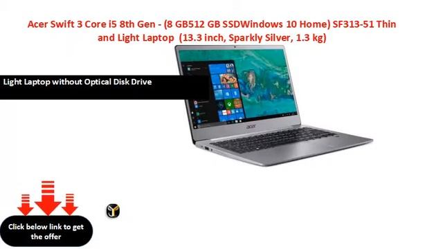 Acer Swift 3 Core i5 8th Gen - (8 GB512 GB SSDWindows 10 Home) смотреть онлайн