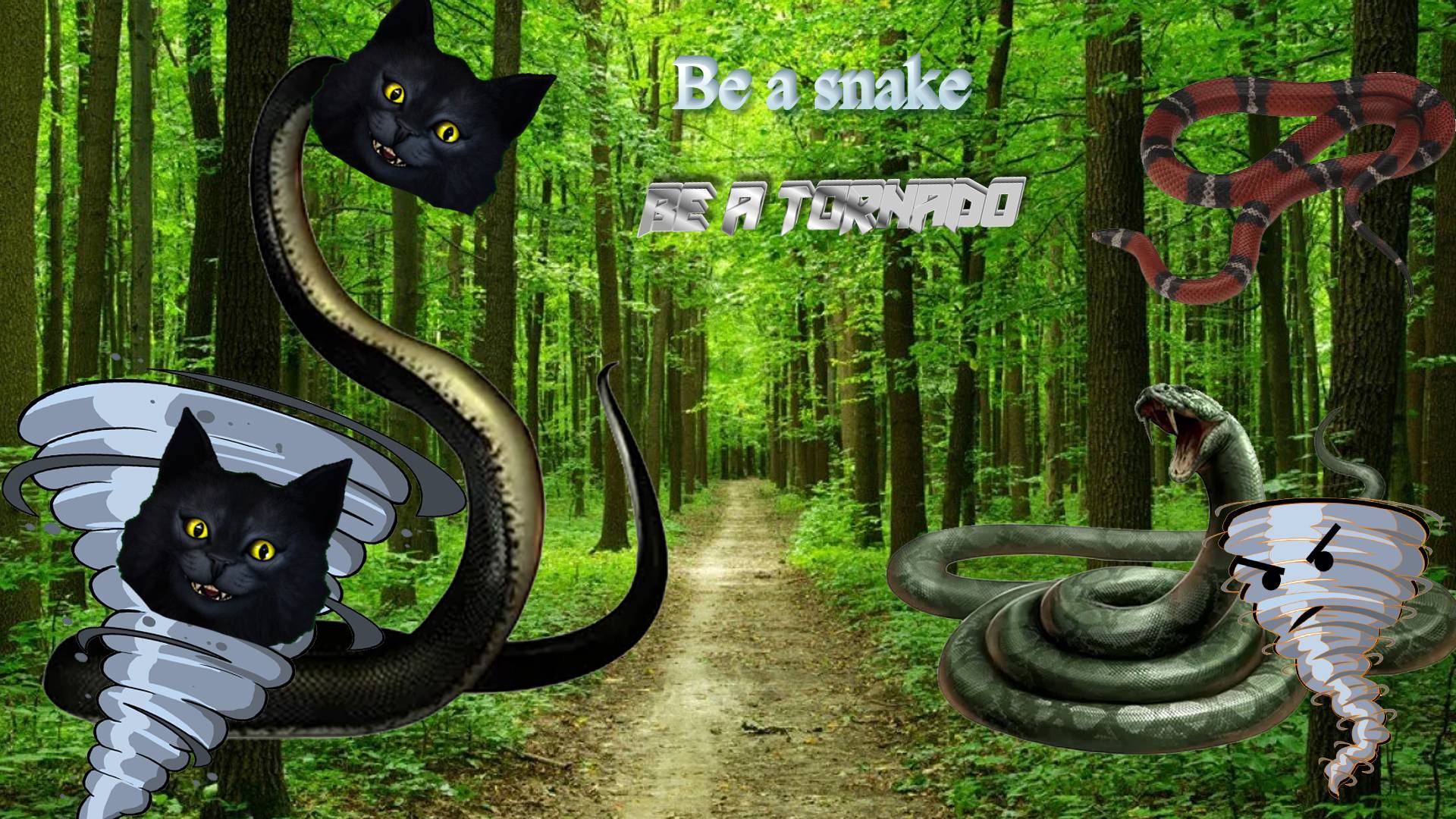 Be a snake and be a tornado/Будь змеёй и будь торнадо/Становлюсь змеиным и торнадным повелителем . смотреть онлайн
