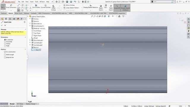 Best CAD Tutorial | Solidworks design for Alienware 17 laptop stand | Laptop Stand Design смотреть онлайн