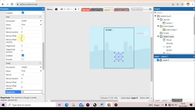 Cara membuat game Android Bubble Touch || construct 3 #gameandroid #coding смотреть онлайн