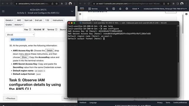 AWS Academy Cloud Operations (SysOps) Module 1: Activity 1 - Install and Configure the AWS CLI смотреть онлайн