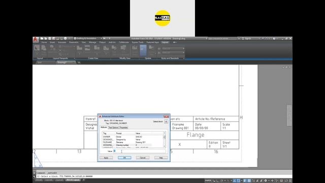 Autodesk AutoCAD Day 5 Live Video Recording | AutoCAD for Beginners |AutoCAD Tutorials SaiCad Centr смотреть онлайн