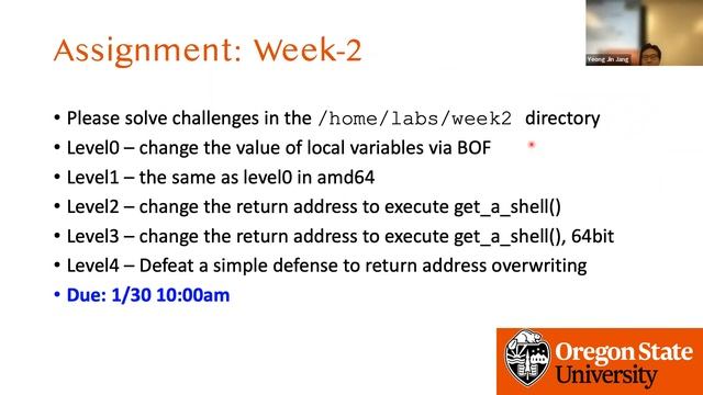 CS499/579 Winter 2023 Cyber Attacks and Defense Lecture 4 -- Buffer Overflow смотреть онлайн