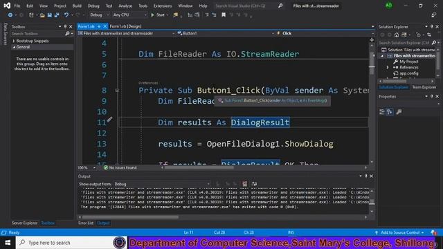 Stream Reader and Writer class in vb. Net смотреть онлайн