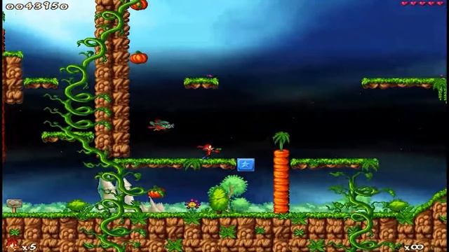 Jazz JackRabbit 2 - Spaz Gameplay - 1080p смотреть онлайн