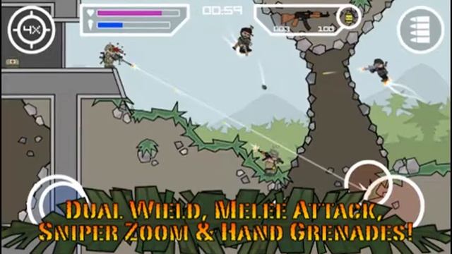 Mini militia hack No root 2017 Always win mod +God mod + unlimited weapons смотреть онлайн