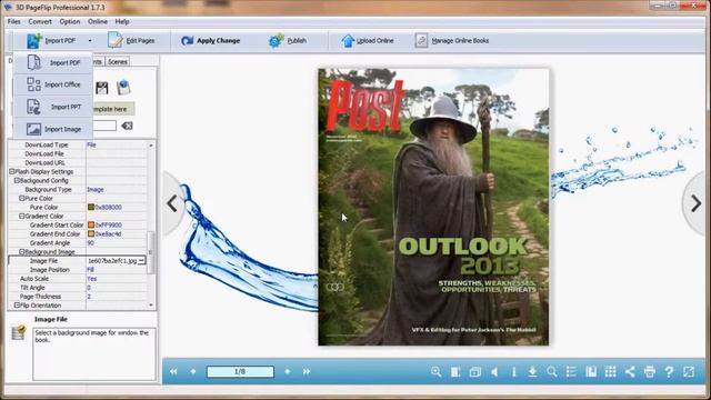 Open created 3D flip book for adjustment with 3D PageFlip Professional смотреть онлайн