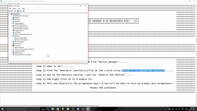 How To Fix Windows 8-10 Brightness Bug смотреть онлайн