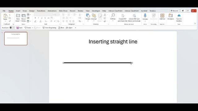 Inserting Straight Line Using SHIFT KEY смотреть онлайн