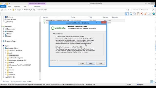 Instalacion de anaconda3 en windows смотреть онлайн