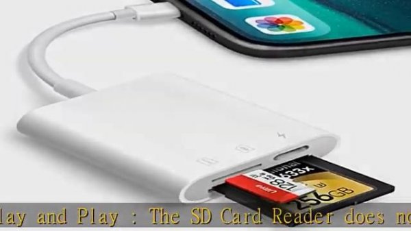 SD Card Reader for iPhone iPad,Oyuiasle Trail Game Camera SD Card Viewer,Cameras SD Reader with Dua