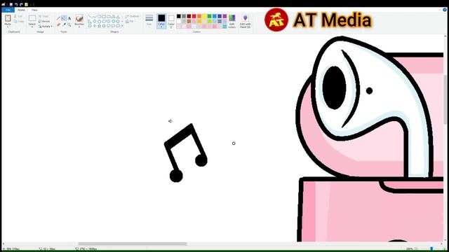 How to Draw Apple AirPods step by step in computer paint | computer painting easy |MS Paint Tutoria смотреть онлайн