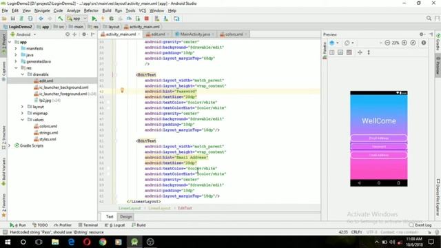 How To Create UI Design In Android Studio смотреть онлайн